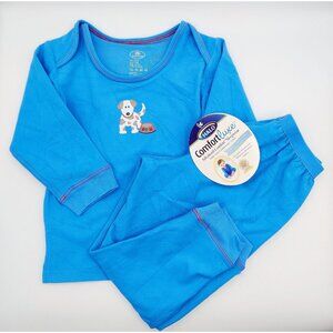 Halo ComfortLuxe 2 PIECE BLUE COMFORT SLEEPWEAR 24 Months Eczema Approved NWT